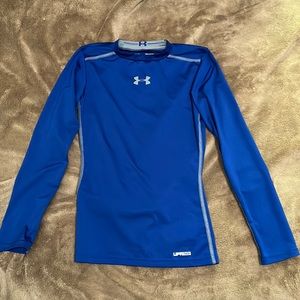Boys Under Armour Heat Gear Long Sleeve Shirt Youth Size Small YSM